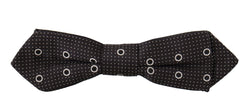 Polka Dot Silk Bow Tie in Black and White Dolce & Gabbana