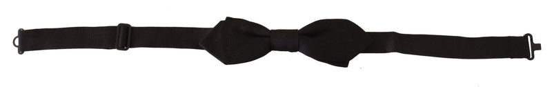 Elegant Black Silk Bow Tie Dolce & Gabbana