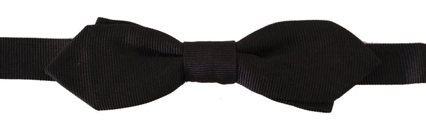 Elegant Black Silk Bow Tie Dolce & Gabbana