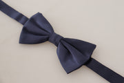 Stunning Silk Blue Bow Tie Dolce & Gabbana