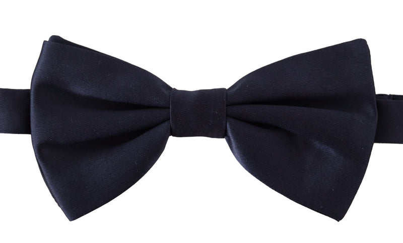 Stunning Silk Blue Bow Tie Dolce & Gabbana