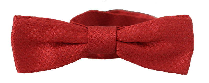 Elegant Red Silk Bow Tie Dolce & Gabbana