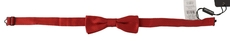 Elegant Red Silk Bow Tie Dolce & Gabbana