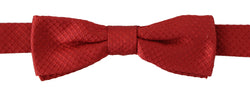 Elegant Red Silk Bow Tie Dolce & Gabbana