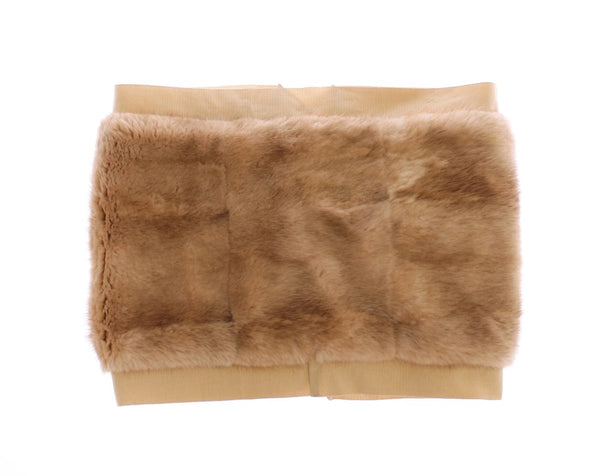 Exclusive Beige MINK Fur Scarf Wrap Dolce & Gabbana