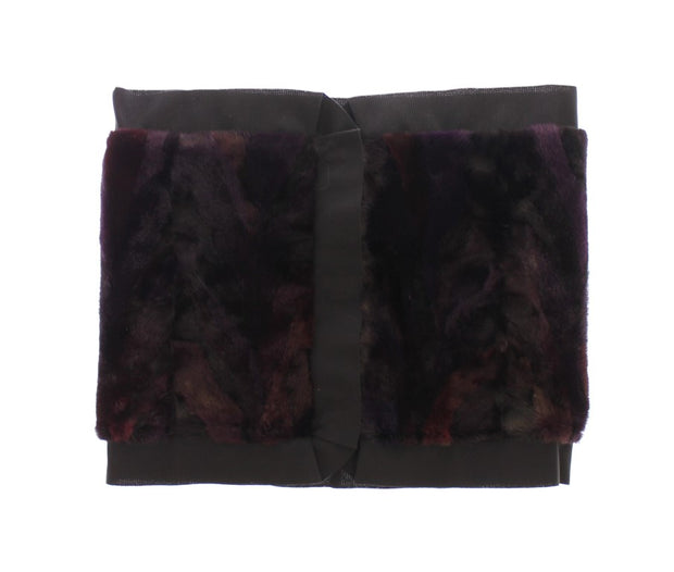 Exquisite Purple MINK Fur Scarf Wrap Dolce & Gabbana