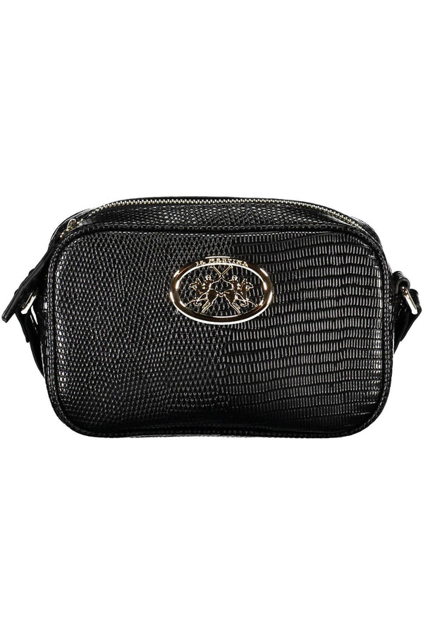 Black Polyethylene Women Handbag La Martina