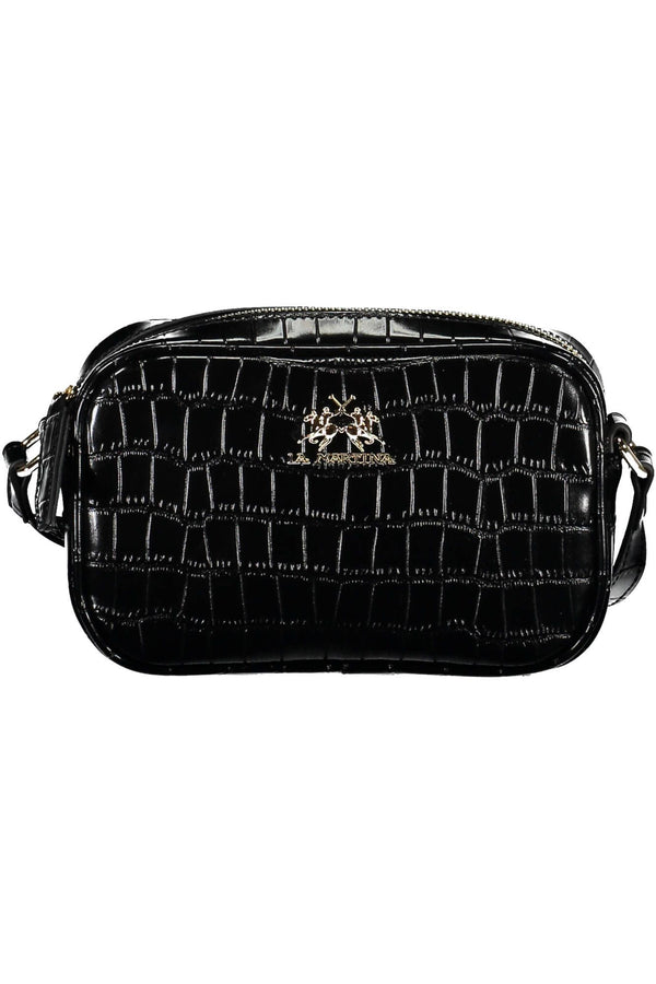 Black Polyethylene Women Handbag La Martina