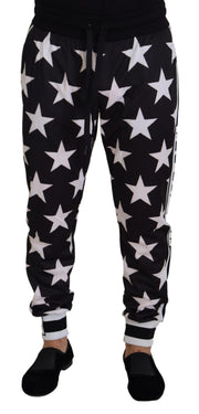 Star Print Casual Sweatpants with Logo Detail Dolce & Gabbana