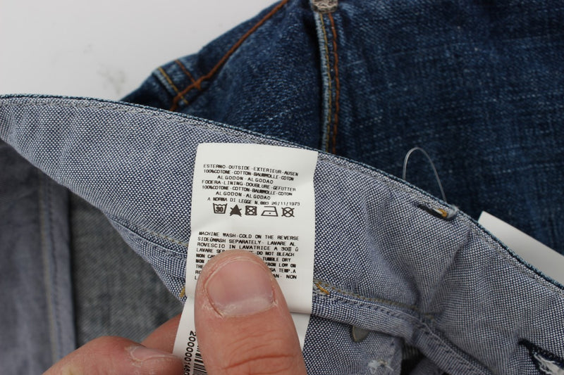 Chic Baggy Loose Fit Blue Jeans for Men Acht
