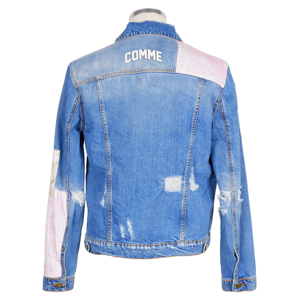 Abstract Denim Elegance Men's Jacket Comme Des Fuckdown