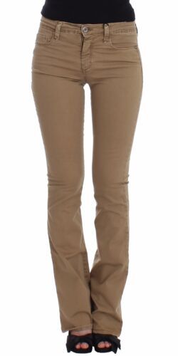 Chic Beige Straight Leg Fashion Jeans Costume National