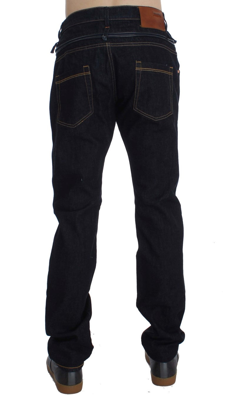 Elegant Straight Fit Mens Luxury Jeans Acht