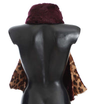 Exquisite Leopard Print Lambskin Fur Scarf Dolce & Gabbana