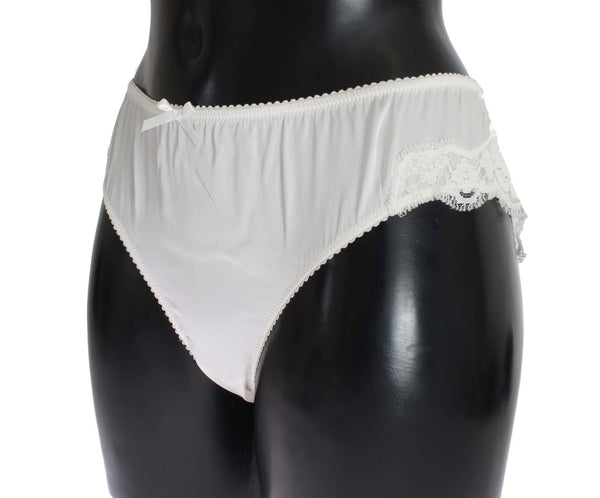 Elegant White Silk Blend Underwear Dolce & Gabbana