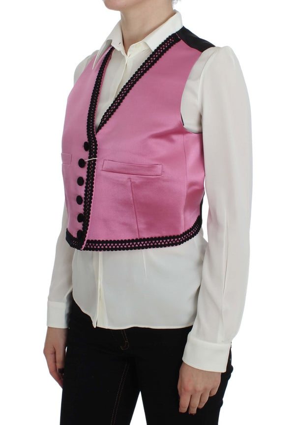 Silk-Cotton Blend Torero Inspired Vest Dolce & Gabbana