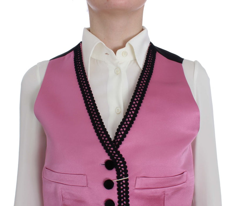 Silk-Cotton Blend Torero Inspired Vest Dolce & Gabbana