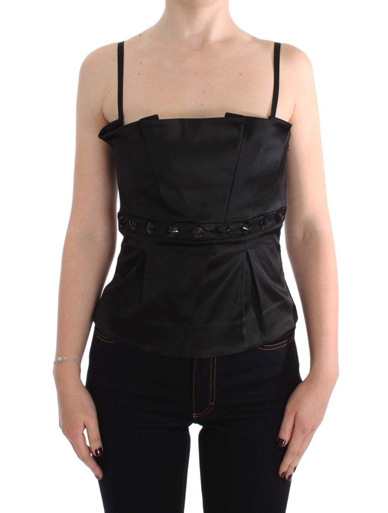 Elegant Black Evening Cami Top Exte