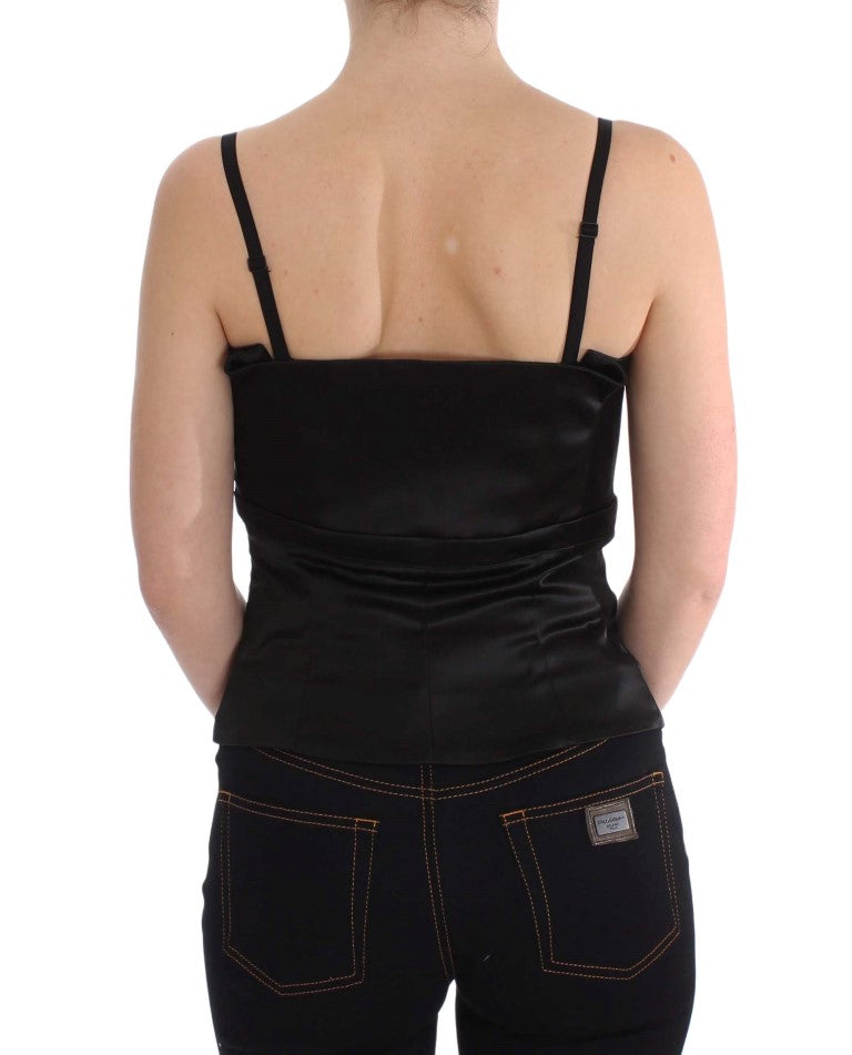 Elegant Black Evening Cami Top Exte