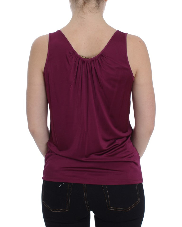 Elegant Purple Rayon Cami Blouse PLEIN SUD