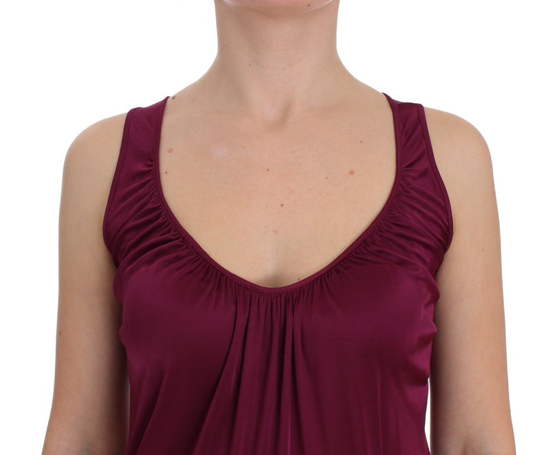 Elegant Purple Rayon Cami Blouse PLEIN SUD