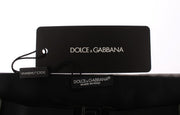 Elegant Silver Silk Cummerbund Dolce & Gabbana