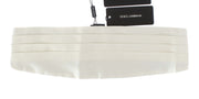 Exclusive White Silk Cummerbund Dolce & Gabbana