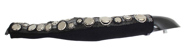 Sequin-Embellished Cashmere Fingerless Gloves Dolce & Gabbana