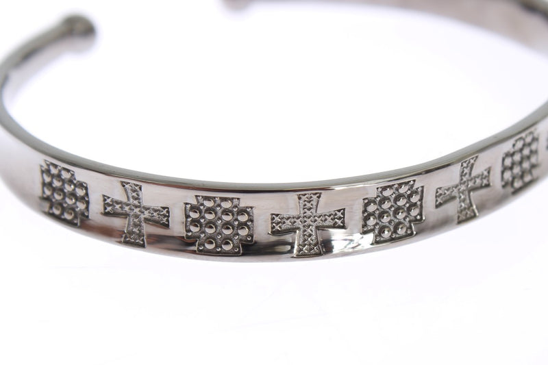 Elegant Rhodium Silver Bangle Nialaya