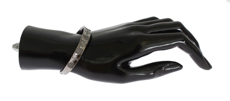 Elegant Rhodium Silver Bangle Nialaya