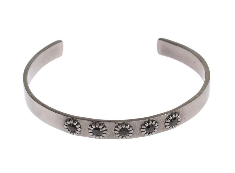 Chic Nialaya Silver CZ Bangle for Her Nialaya