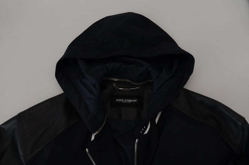 Elegant Black Bomber Blouson Jacket Dolce & Gabbana