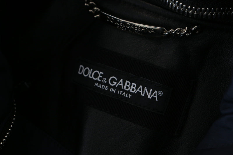 Elegant Black Bomber Blouson Jacket Dolce & Gabbana