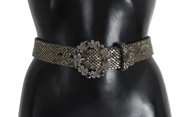 Embellished Sequined Wide Waist Belt Dolce & Gabbana