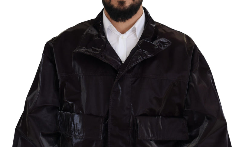 Elegant Bordeaux Collared Jacket Dolce & Gabbana