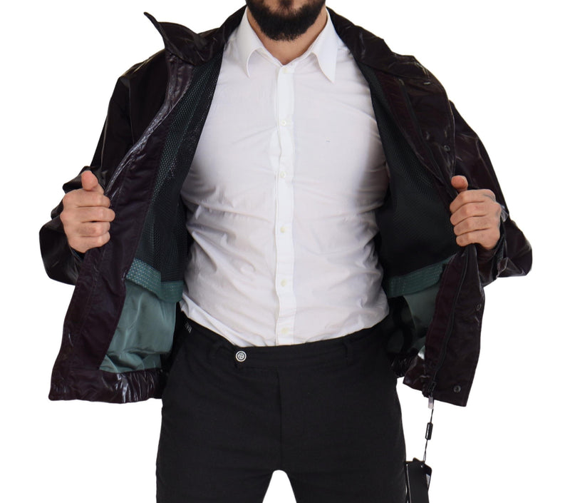 Elegant Bordeaux Collared Jacket Dolce & Gabbana
