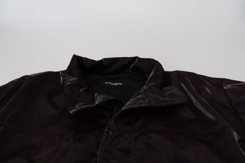 Elegant Bordeaux Collared Jacket Dolce & Gabbana