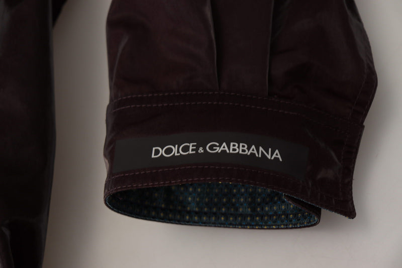 Elegant Bordeaux Collared Jacket Dolce & Gabbana