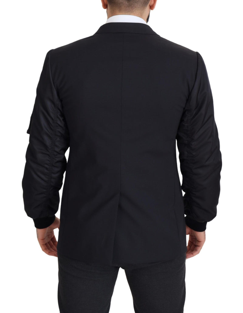 Elegant Black Virgin Wool Jacket Dolce & Gabbana