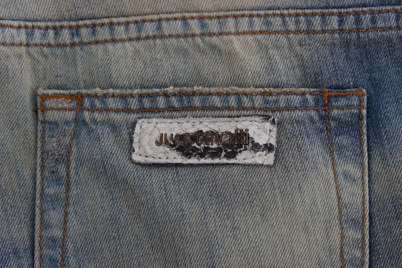 Elegant Slim Bootcut Blue Jeans Cavalli