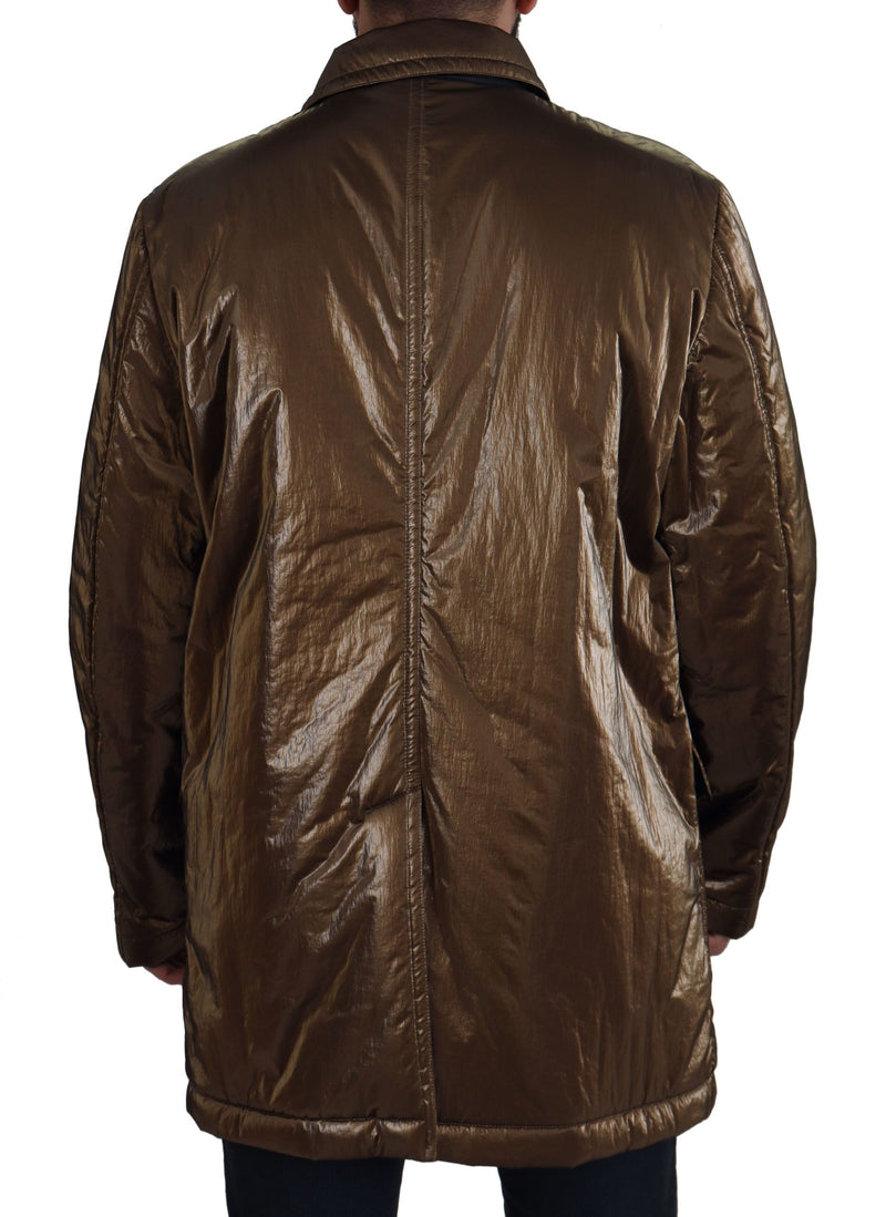 Elegant Bronze Double-Breasted Jacket Dolce & Gabbana