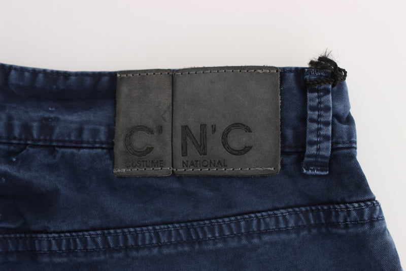 Chic Regular Fit Blue Denim Jeans Costume National