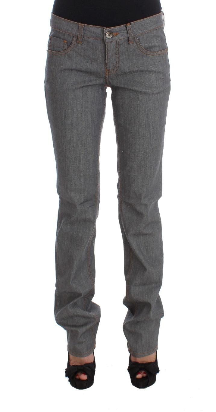 Elegant Gray Regular Fit Jeans Costume National