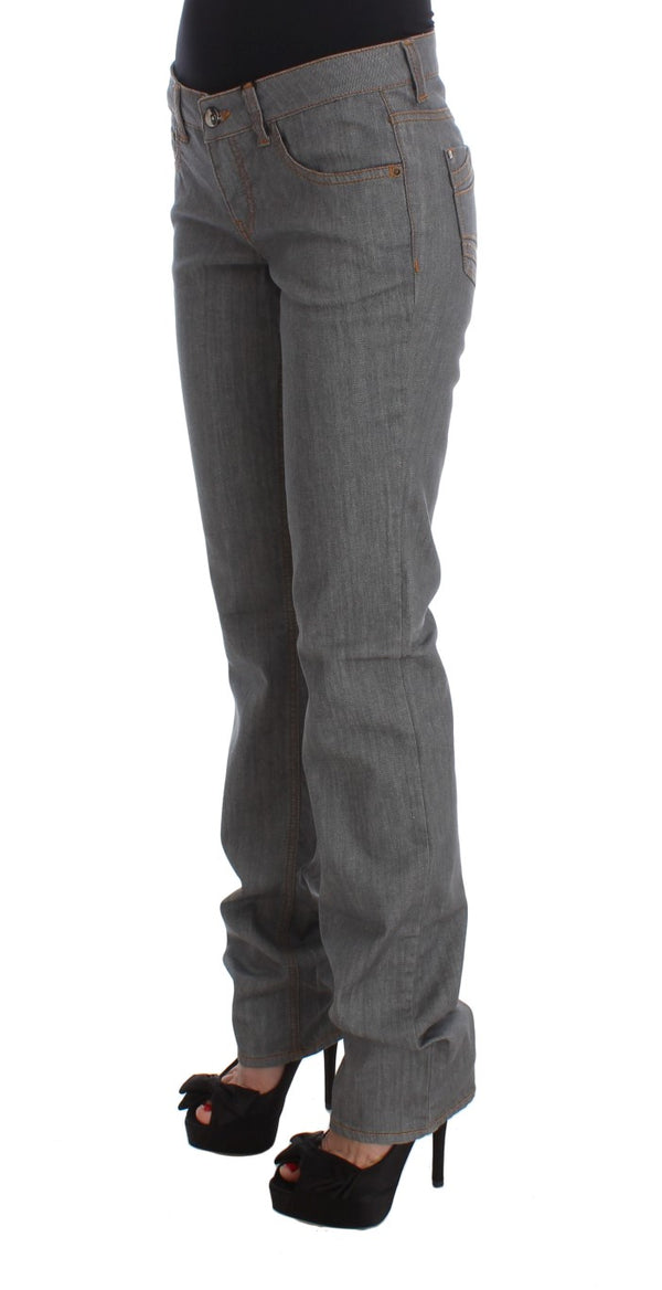 Elegant Gray Regular Fit Jeans Costume National