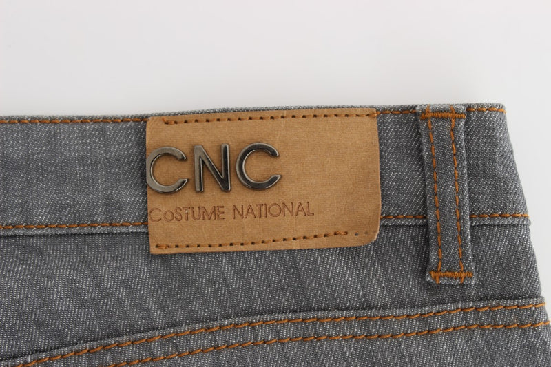 Elegant Gray Regular Fit Jeans Costume National