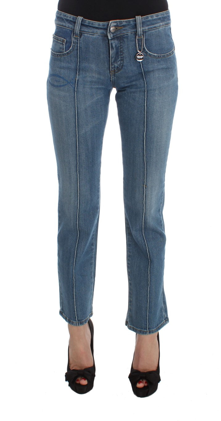 Chic Slim Fit Blue Jeans for the Modern Woman Costume National