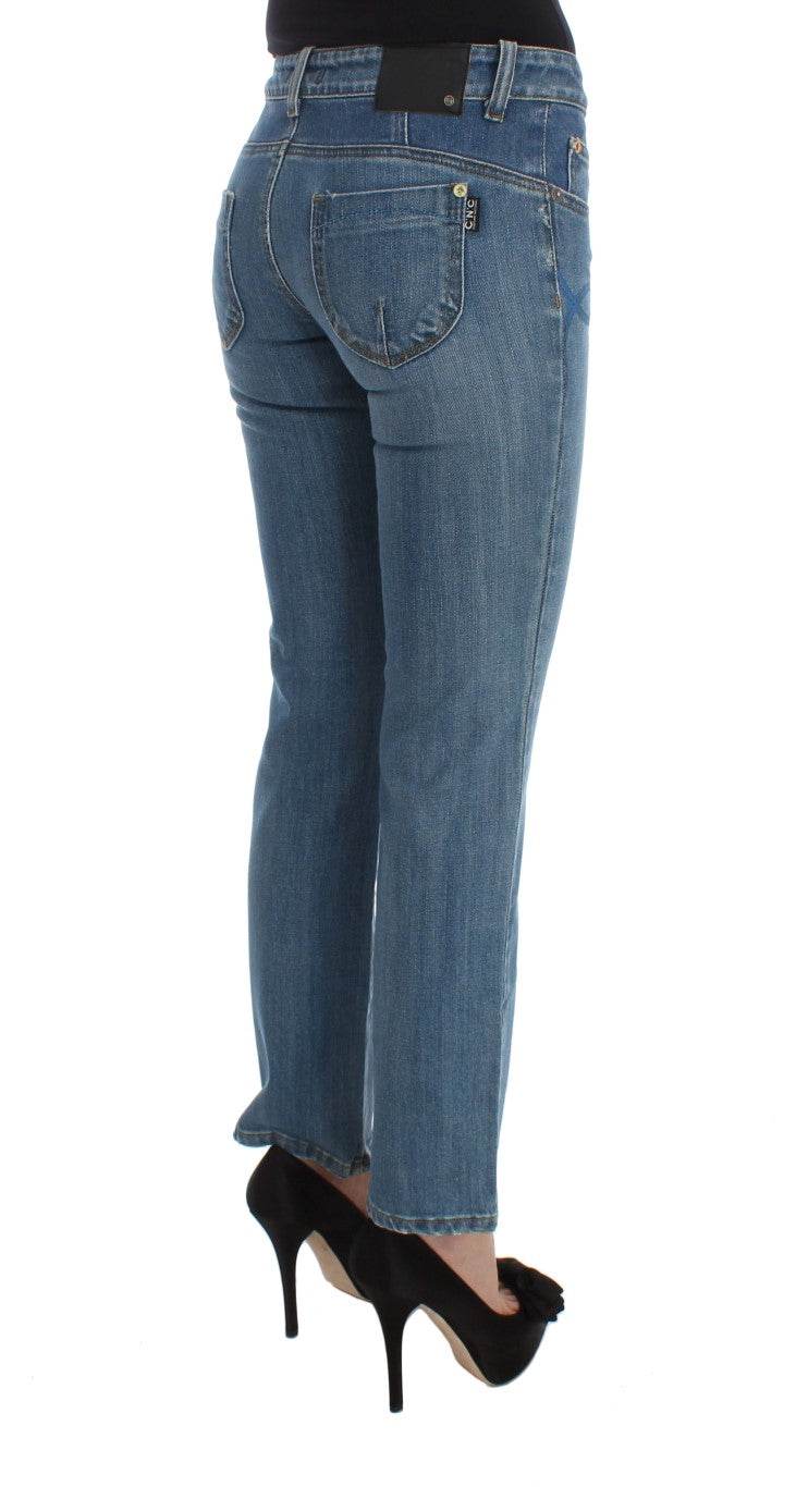 Chic Slim Fit Blue Jeans for the Modern Woman Costume National