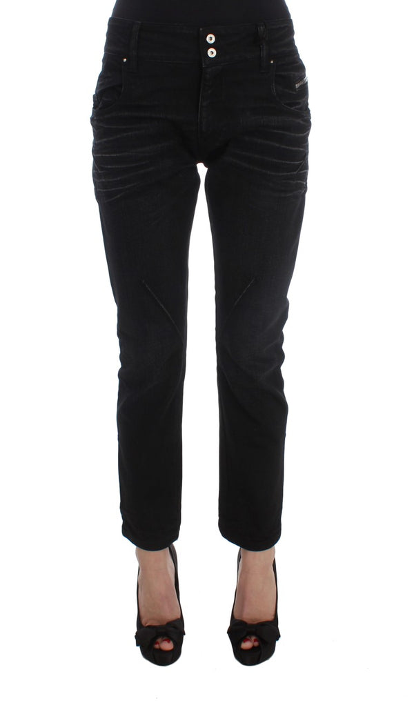 Elegant Black Slouchy Fit Jeans for Trendsetters Costume National