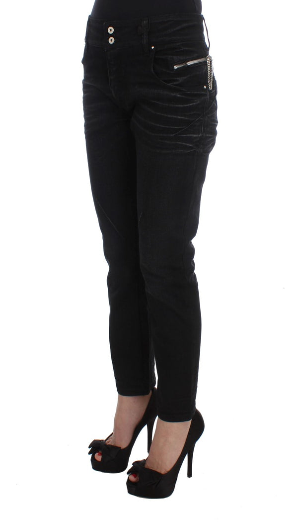 Elegant Black Slouchy Fit Jeans for Trendsetters Costume National