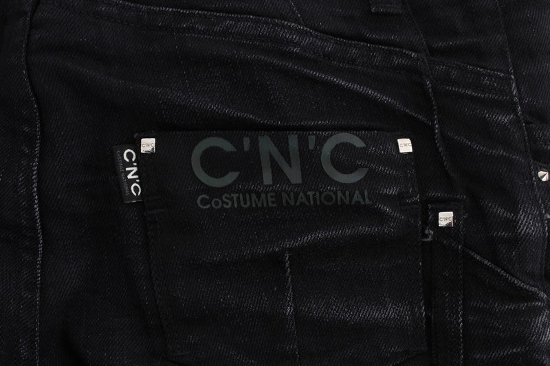 Elegant Black Slouchy Fit Jeans for Trendsetters Costume National